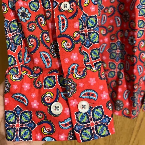 Cremieux Premium Denim Men’s Multi Paisley & Floral Print Button Down Shirt Sz-M - Picture 5 of 6